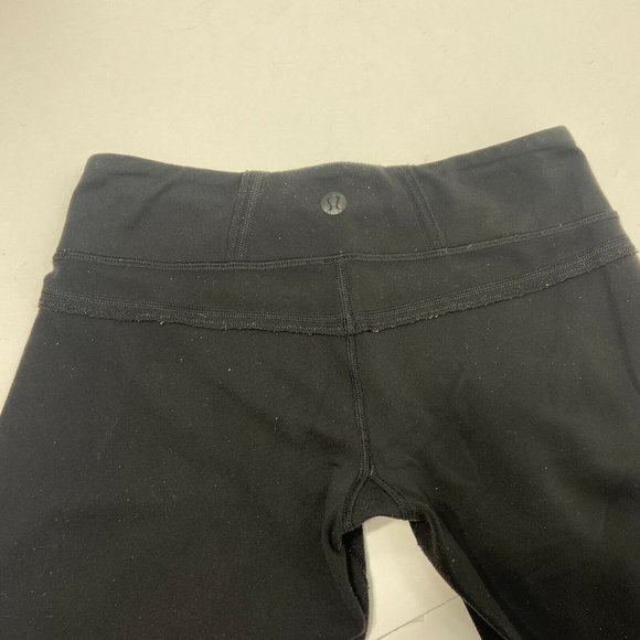 Lululemon Cropped Wunder Under Tight Black Women’s Size 4 - Picture 7 of 8